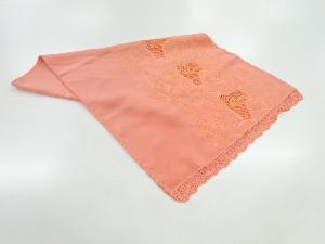 リサイクル　ビロードレース薔薇模様ショール